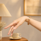 【Mindfulness】The Grounded Talisman・Agarwood Beaded Bracelet – Soft Serenity for Your Everyday Rhythm