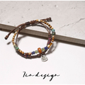【Flow】Vintage Drift · Two-Strand Talisman– Worn Warmth, Slow Energy