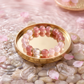 【Love-Attraction】Strawberry Rose · Love Alignment Strand – Soft Stone, Clear Signal